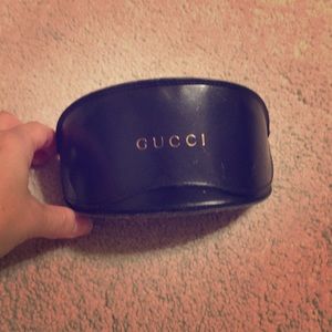 Dk Brown Gucci big sunglasses case